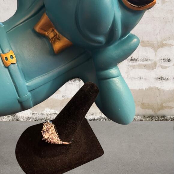 Giani Bernini NWT Cubic Zirconia Sterling Silver Round Cluster Ring Size 7 - Picture 5 of 8